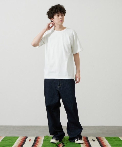 Lee（リー）の「Lee/リー ヘビーウエイトソリッドTシャツ（Tシャツ/カットソー・メンズ・グレー/ブラック/ホワイト・SMALL/MEDIUM/LARGE/X-LARGE）」の5枚目の写真