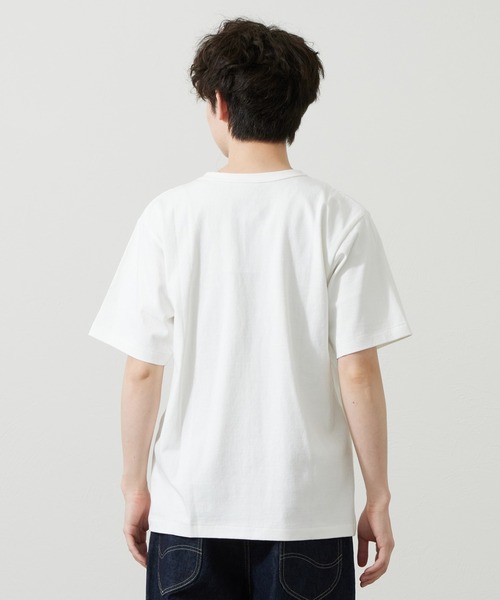 Lee（リー）の「Lee/リー ヘビーウエイトソリッドTシャツ（Tシャツ/カットソー・メンズ・グレー/ブラック/ホワイト・SMALL/MEDIUM/LARGE/X-LARGE）」の9枚目の写真
