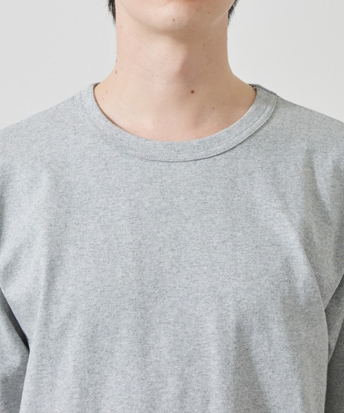 Lee（リー）の「Lee/リー ヘビーウエイトソリッドTシャツ（Tシャツ/カットソー・メンズ・グレー/ブラック/ホワイト・SMALL/MEDIUM/LARGE/X-LARGE）」の14枚目の写真
