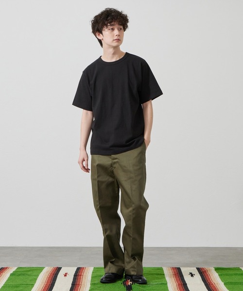 Lee（リー）の「Lee/リー ヘビーウエイトソリッドTシャツ（Tシャツ/カットソー・メンズ・グレー/ブラック/ホワイト・SMALL/MEDIUM/LARGE/X-LARGE）」の19枚目の写真