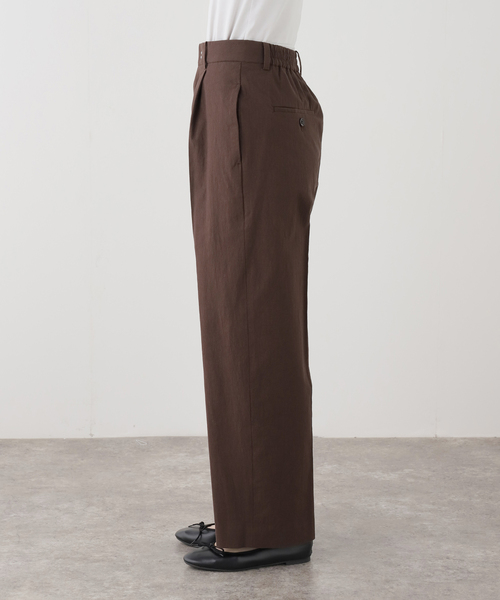 IENA(イエナ)の「《一部カラー店舗限定》ウォッシャブルコットンサブレイージースラックス(スラックス・レディース・ブラウン/ブラック・38/36)」の22枚目の写真