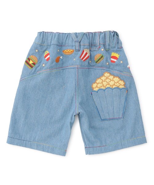 BIT'Z(ビッツ)の「FOOD刺繍ハーフパンツ(デニムパンツ・キッズ・ブルー/サックスブルー・120/110/100/95/90/80)」の8枚目の写真