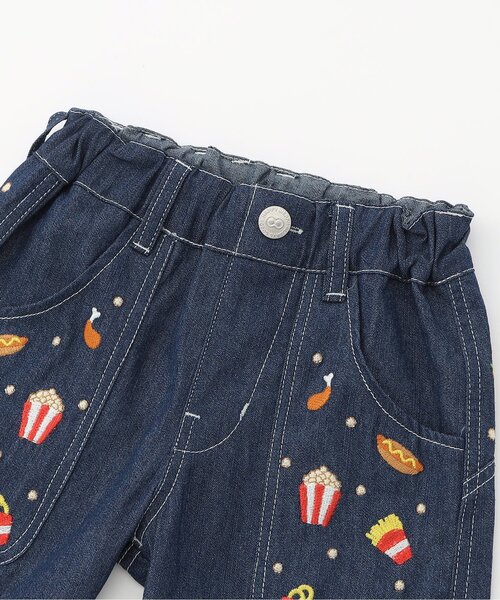 BIT'Z(ビッツ)の「FOOD刺繍ハーフパンツ(デニムパンツ・キッズ・ブルー/サックスブルー・120/110/100/95/90/80)」の11枚目の写真