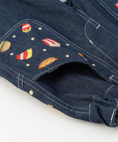 BIT'Z(ビッツ)の「FOOD刺繍ハーフパンツ(デニムパンツ・キッズ・ブルー/サックスブルー・120/110/100/95/90/80)」の13枚目の写真