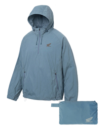 Speed Run Nylon Packable Anorak Light Blue