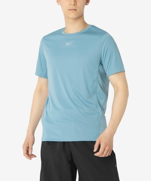 Reebok(リーボック)の「ラン Tシャツ / ID RUN T-SHIRT(Tシャツ/カットソー・メンズ・ホワイト/ブラック/ブルー・X-LARGE/SMALL/MEDIUM/LARGE)」の3枚目の写真