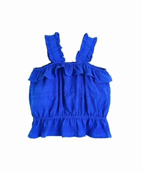 moimoln（モイモルン）の「ベリーブルーノースリーブブラウス（シャツ/ブラウス・キッズ・ブルー・140cm/130cm）」の3枚目の写真