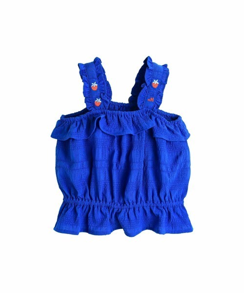 moimoln（モイモルン）の「ベリーブルーノースリーブブラウス（シャツ/ブラウス・キッズ・ブルー・140cm/130cm）」の2枚目の写真