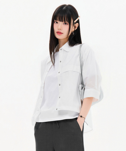 CHASECULT(チェイスカルト)の「レディース 7部袖カラージャンパー-FBRG4174C01(その他アウター・レディース・ホワイト・FRE)」の5枚目の写真