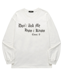 BARIGATE（バリゲート）の「[企画]FRONT WORD シグネチャーロングスリーブ (BLS043) ホワイト（Tシャツ/カットソー）」