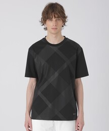 ハイストレッチシャドーチェックTシャツ
