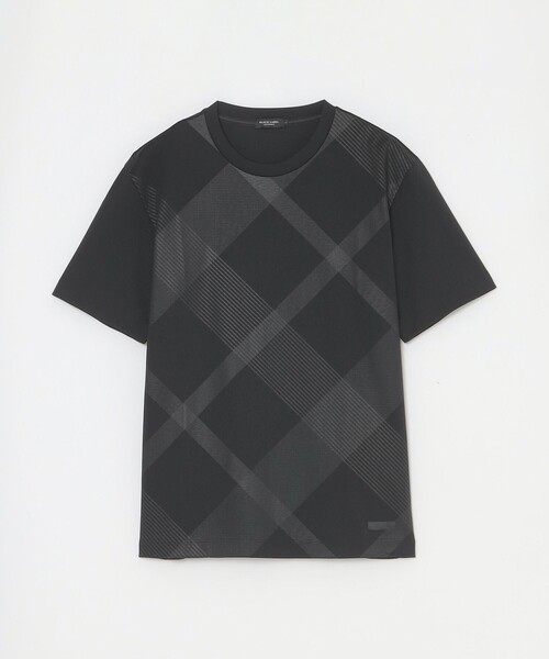 BLACK LABEL CRESTBRIDGE(ブラックレーベル・クレストブリッジ)の「ハイストレッチシャドーチェックTシャツ(Tシャツ/カットソー・メンズ・ブラック/ネイビー/ブルー/オフホワイト・L/M/XL)」の15枚目の写真