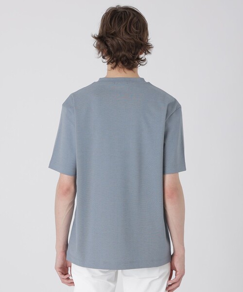 BLACK LABEL CRESTBRIDGE(ブラックレーベル・クレストブリッジ)の「ハイストレッチシャドーチェックTシャツ(Tシャツ/カットソー・メンズ・ブラック/ネイビー/ブルー/オフホワイト・L/M/XL)」の18枚目の写真