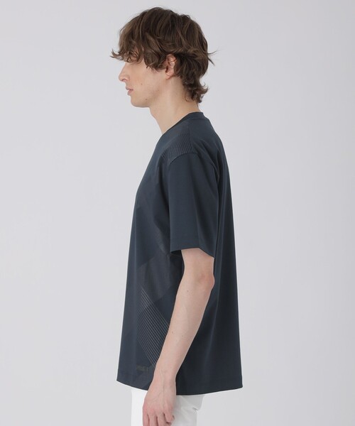 BLACK LABEL CRESTBRIDGE(ブラックレーベル・クレストブリッジ)の「ハイストレッチシャドーチェックTシャツ(Tシャツ/カットソー・メンズ・ブラック/ネイビー/ブルー/オフホワイト・L/M/XL)」の22枚目の写真