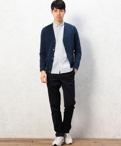 green label relaxing（グリーンレーベルリラクシング）の「KT ◎BASIC HI/G Vネックカーディガン 16G◆（カーディガン/ボレロ・メンズ・グレー/レッド/ロイヤルブルー/ネイビー・MEDIUM/X-LARGE/LARGE/SMALL）」の8枚目の写真