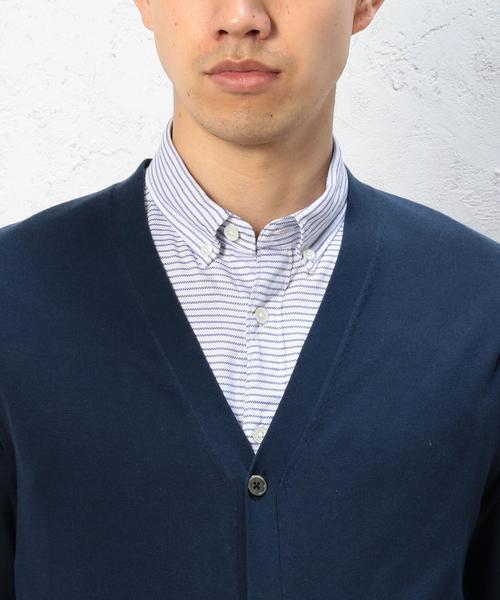 green label relaxing（グリーンレーベルリラクシング）の「KT ◎BASIC HI/G Vネックカーディガン 16G◆（カーディガン/ボレロ・メンズ・グレー/レッド/ロイヤルブルー/ネイビー・MEDIUM/X-LARGE/LARGE/SMALL）」の9枚目の写真