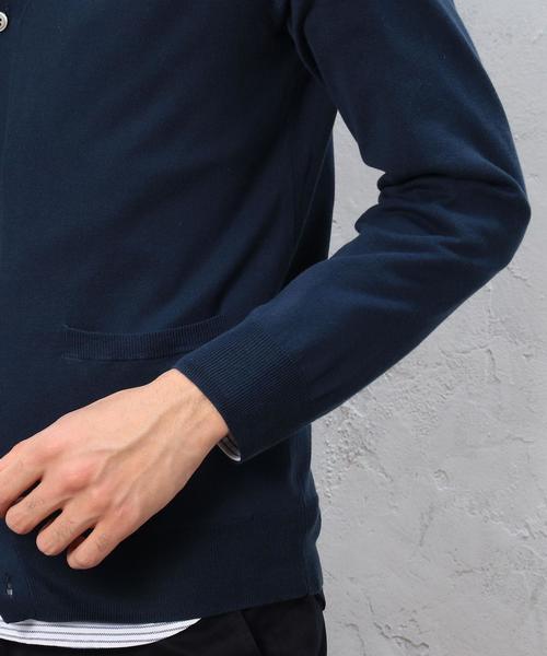 green label relaxing（グリーンレーベルリラクシング）の「KT ◎BASIC HI/G Vネックカーディガン 16G◆（カーディガン/ボレロ・メンズ・グレー/レッド/ロイヤルブルー/ネイビー・MEDIUM/X-LARGE/LARGE/SMALL）」の15枚目の写真