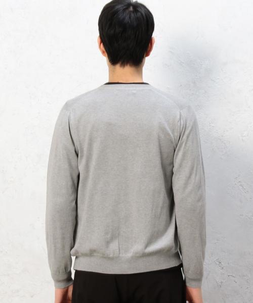 green label relaxing（グリーンレーベルリラクシング）の「KT ◎BASIC HI/G Vネックカーディガン 16G◆（カーディガン/ボレロ・メンズ・グレー/レッド/ロイヤルブルー/ネイビー・MEDIUM/X-LARGE/LARGE/SMALL）」の18枚目の写真