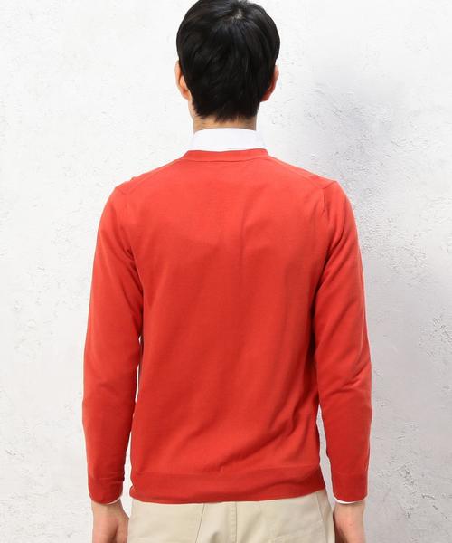 green label relaxing（グリーンレーベルリラクシング）の「KT ◎BASIC HI/G Vネックカーディガン 16G◆（カーディガン/ボレロ・メンズ・グレー/レッド/ロイヤルブルー/ネイビー・MEDIUM/X-LARGE/LARGE/SMALL）」の20枚目の写真