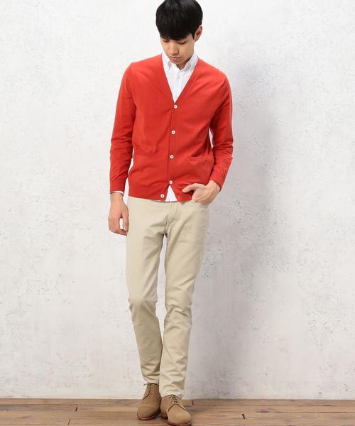 green label relaxing（グリーンレーベルリラクシング）の「KT ◎BASIC HI/G Vネックカーディガン 16G◆（カーディガン/ボレロ・メンズ・グレー/レッド/ロイヤルブルー/ネイビー・MEDIUM/X-LARGE/LARGE/SMALL）」の11枚目の写真