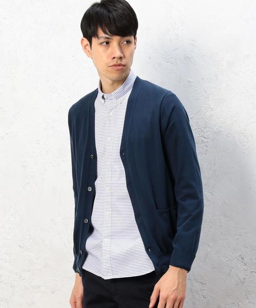 green label relaxing（グリーンレーベルリラクシング）の「KT ◎BASIC HI/G Vネックカーディガン 16G◆（カーディガン/ボレロ・メンズ・グレー/レッド/ロイヤルブルー/ネイビー・MEDIUM/X-LARGE/LARGE/SMALL）」の21枚目の写真