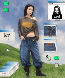 Lee | X-girl x Lee TUCK WIDE DENIM PANTS(デニムパンツ)
