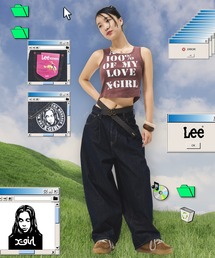 Lee | X-girl x Lee TUCK WIDE DENIM PANTS(デニムパンツ)