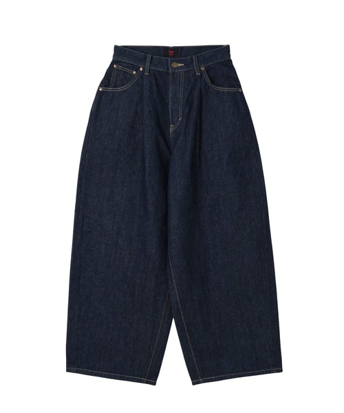 Lee(リー)の「X-girl x Lee TUCK WIDE DENIM PANTS(デニムパンツ・レディース・ライトインディゴブルー/インディゴブルー・S/M)」の6枚目の写真