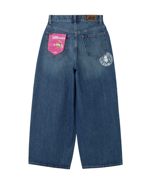 Lee(リー)の「X-girl x Lee TUCK WIDE DENIM PANTS(デニムパンツ・レディース・ライトインディゴブルー/インディゴブルー・S/M)」の9枚目の写真