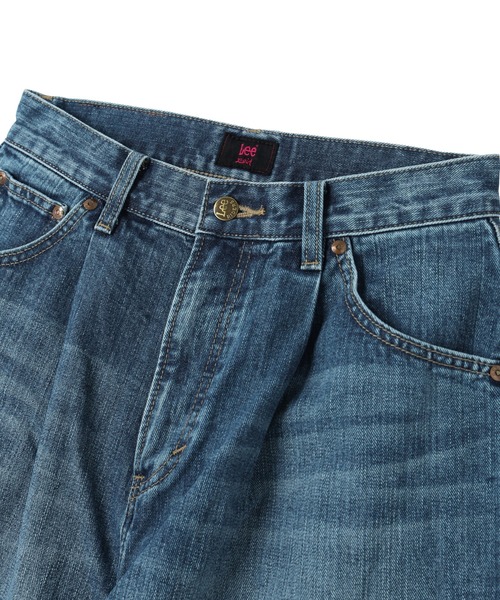 Lee(リー)の「X-girl x Lee TUCK WIDE DENIM PANTS(デニムパンツ・レディース・ライトインディゴブルー/インディゴブルー・S/M)」の10枚目の写真