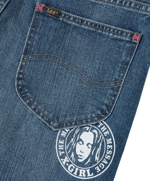 Lee(リー)の「X-girl x Lee TUCK WIDE DENIM PANTS(デニムパンツ・レディース・ライトインディゴブルー/インディゴブルー・S/M)」の16枚目の写真