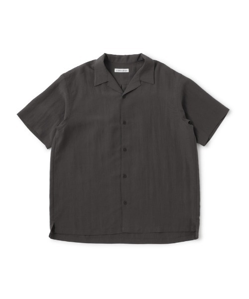LE CERCLE par rope'(ルセルクルパーロペ)の「リネンブレンドハーフスリーブシャツ/セットアップ対応(シャツ/ブラウス・メンズ・ベージュ/チャコールグレー/ブラウン系その他・M/S/LL/L)」の8枚目の写真