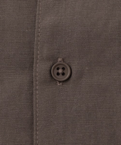 LE CERCLE par rope'(ルセルクルパーロペ)の「リネンブレンドハーフスリーブシャツ/セットアップ対応(シャツ/ブラウス・メンズ・ベージュ/チャコールグレー/ブラウン系その他・M/S/LL/L)」の16枚目の写真