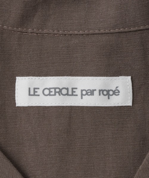 LE CERCLE par rope'(ルセルクルパーロペ)の「リネンブレンドハーフスリーブシャツ/セットアップ対応(シャツ/ブラウス・メンズ・ベージュ/チャコールグレー/ブラウン系その他・M/S/LL/L)」の14枚目の写真