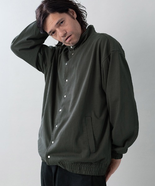 EGO TRIPPING(エゴトリッピング)の「mj11599- MOLD-SWEATJACKET スタンドブルゾン(616704)(ブルゾン・メンズ・チャコール/杢グレー/ブラック・46/48)」の5枚目の写真