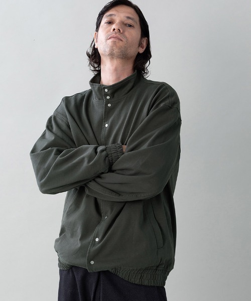 EGO TRIPPING(エゴトリッピング)の「mj11599- MOLD-SWEATJACKET スタンドブルゾン(616704)(ブルゾン・メンズ・チャコール/杢グレー/ブラック・46/48)」の6枚目の写真