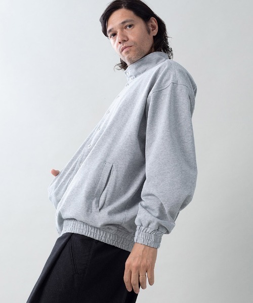 EGO TRIPPING(エゴトリッピング)の「mj11599- MOLD-SWEATJACKET スタンドブルゾン(616704)(ブルゾン・メンズ・チャコール/杢グレー/ブラック・46/48)」の9枚目の写真