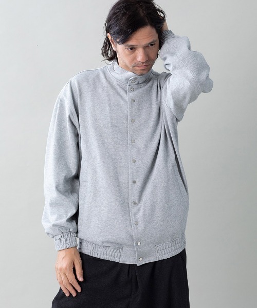EGO TRIPPING(エゴトリッピング)の「mj11599- MOLD-SWEATJACKET スタンドブルゾン(616704)(ブルゾン・メンズ・チャコール/杢グレー/ブラック・46/48)」の10枚目の写真