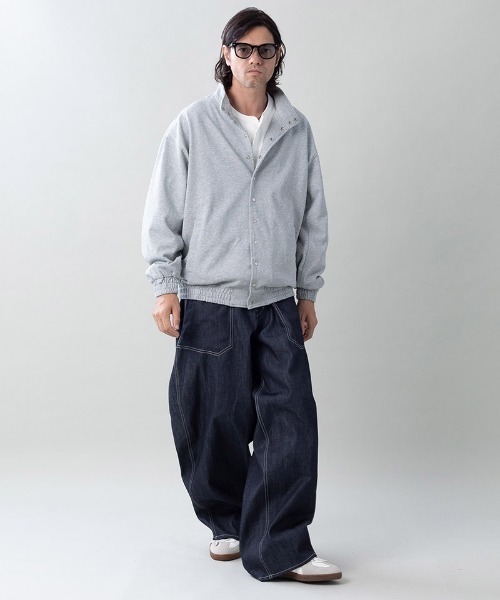 EGO TRIPPING(エゴトリッピング)の「mj11599- MOLD-SWEATJACKET スタンドブルゾン(616704)(ブルゾン・メンズ・チャコール/杢グレー/ブラック・46/48)」の14枚目の写真
