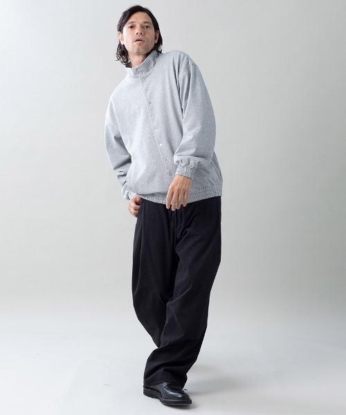 EGO TRIPPING(エゴトリッピング)の「mj11599- MOLD-SWEATJACKET スタンドブルゾン(616704)(ブルゾン・メンズ・チャコール/杢グレー/ブラック・46/48)」の16枚目の写真