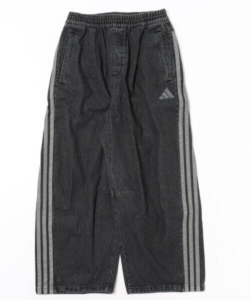 adidas(アディダス)の「adidas/アディダス ロングパンツ デニム トラックパンツ Gパン スタジアム オーバーサイズフィット デニム フルレングス オープンヘム トラックパンツ セットアップ対応 M1919(デニムパンツ・メンズ・ライトインディゴブルー/ブラック・M/L/XL)」の21枚目の写真