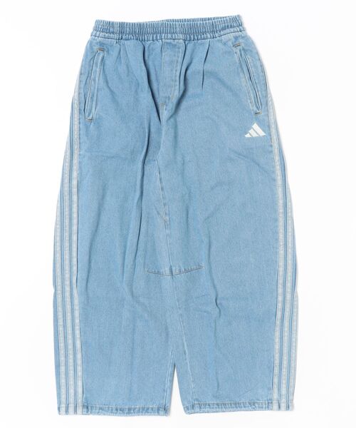 adidas(アディダス)の「adidas/アディダス ロングパンツ デニム トラックパンツ Gパン スタジアム オーバーサイズフィット デニム フルレングス オープンヘム トラックパンツ セットアップ対応 M1919(デニムパンツ・メンズ・ライトインディゴブルー/ブラック・M/L/XL)」の22枚目の写真