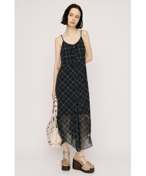 SLY(スライ)の「HANDKERCHIEF HEM CAMI DRESS ハンカチーフヘムキャミドレス 春服 夏服(ワンピース・レディース・ブラウン系その他2/ネイビー系/ブラック系その他2・FREE)」の6枚目の写真