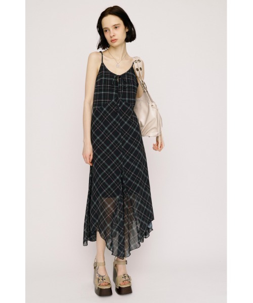 SLY(スライ)の「HANDKERCHIEF HEM CAMI DRESS ハンカチーフヘムキャミドレス 春服 夏服(ワンピース・レディース・ブラウン系その他2/ネイビー系/ブラック系その他2・FREE)」の7枚目の写真