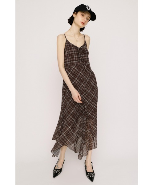 SLY(スライ)の「HANDKERCHIEF HEM CAMI DRESS ハンカチーフヘムキャミドレス 春服 夏服(ワンピース・レディース・ブラウン系その他2/ネイビー系/ブラック系その他2・FREE)」の12枚目の写真