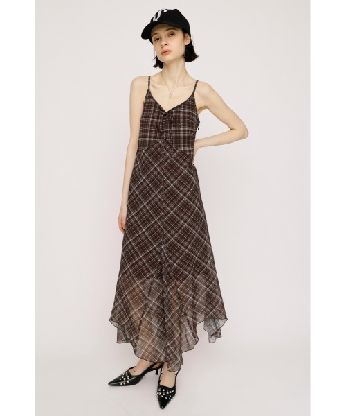 SLY(スライ)の「HANDKERCHIEF HEM CAMI DRESS ハンカチーフヘムキャミドレス 春服 夏服(ワンピース・レディース・ブラウン系その他2/ネイビー系/ブラック系その他2・FREE)」の13枚目の写真