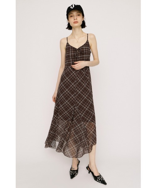 SLY(スライ)の「HANDKERCHIEF HEM CAMI DRESS ハンカチーフヘムキャミドレス 春服 夏服(ワンピース・レディース・ブラウン系その他2/ネイビー系/ブラック系その他2・FREE)」の14枚目の写真