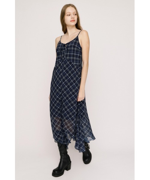 SLY(スライ)の「HANDKERCHIEF HEM CAMI DRESS ハンカチーフヘムキャミドレス 春服 夏服(ワンピース・レディース・ブラウン系その他2/ネイビー系/ブラック系その他2・FREE)」の22枚目の写真