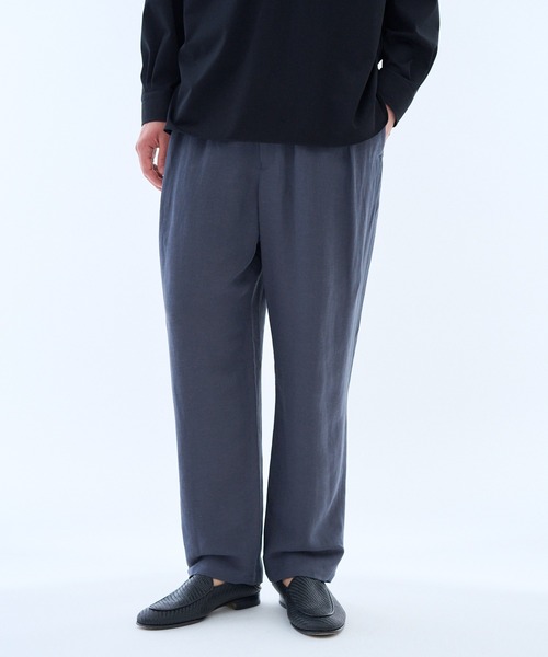 ESTNATION（エストネーション）の「ESTNATION / リネンレーヨン イージーパンツ（その他パンツ・メンズ・グレー/ブラック・LARGE/MEDIUM）」の8枚目の写真
