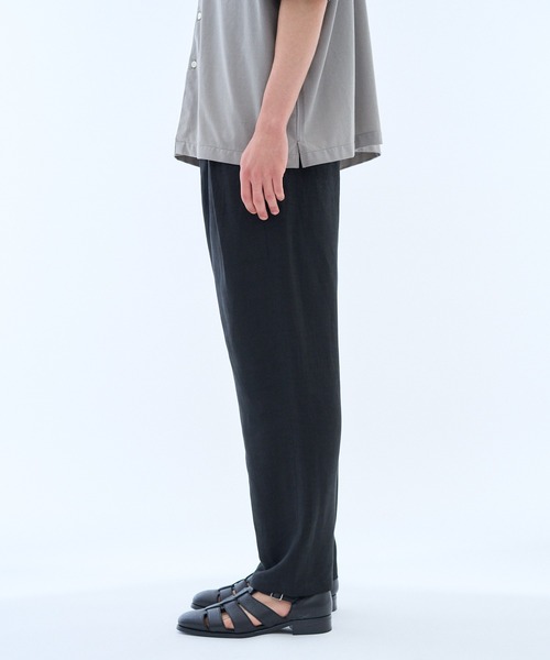 ESTNATION（エストネーション）の「ESTNATION / リネンレーヨン イージーパンツ（その他パンツ・メンズ・グレー/ブラック・LARGE/MEDIUM）」の13枚目の写真